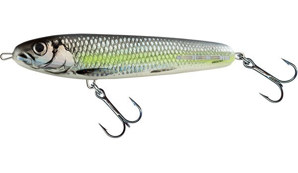 Wobler Salmo Sweeper 14cm - tonący - Silver Chartreuse Shad